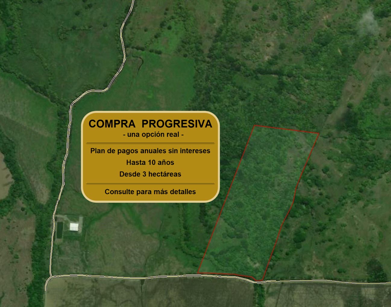 Imagen 5 – vista satelital con aviso de Compra Progresiva