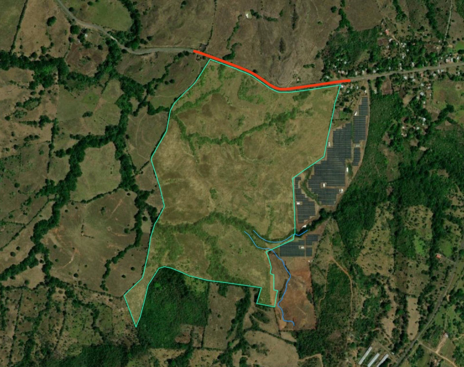 Imagen 2 – vista satelital de Las Peñitas