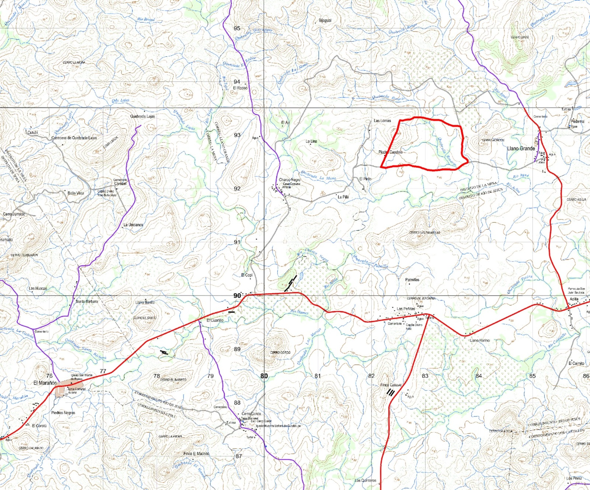 Imagen 4 – ubicación detallada de Llano Grande