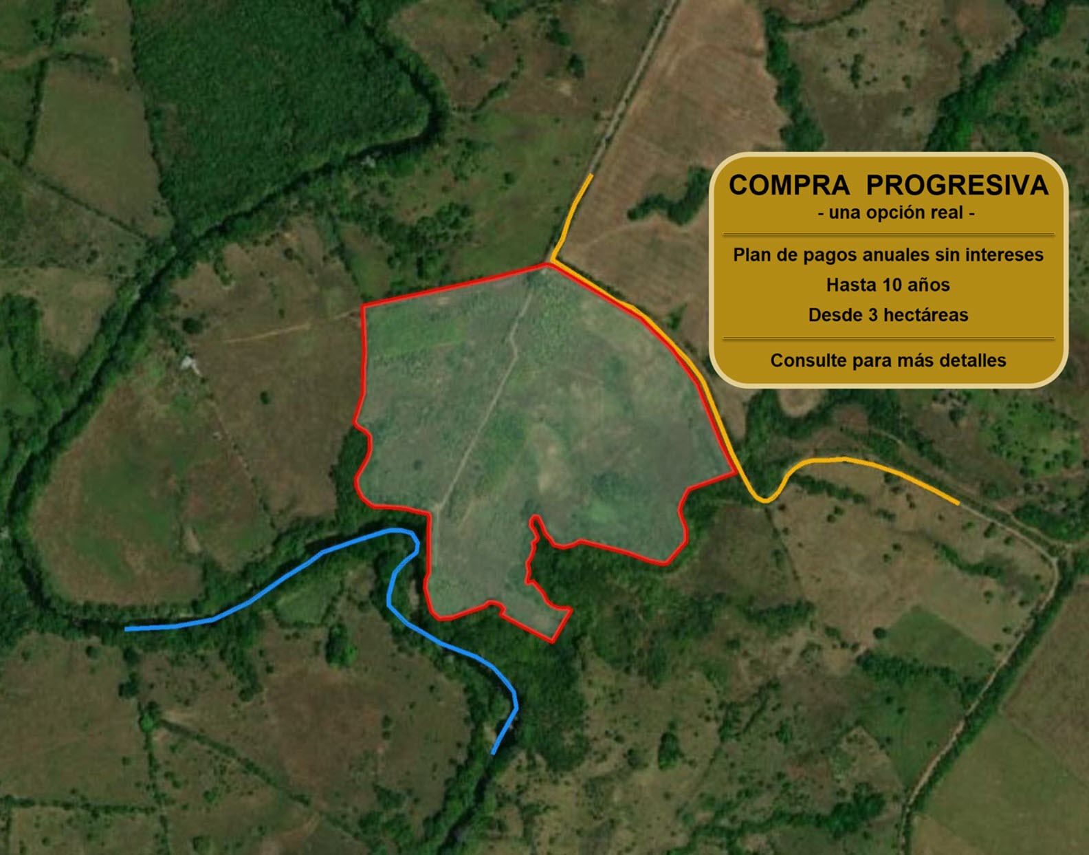 Imagen 5 – vista satelital con aviso de Compra Progresiva