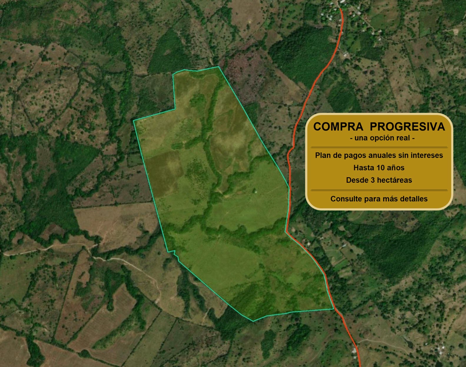 Imagen 5 – vista satelital con aviso de Compra Progresiva