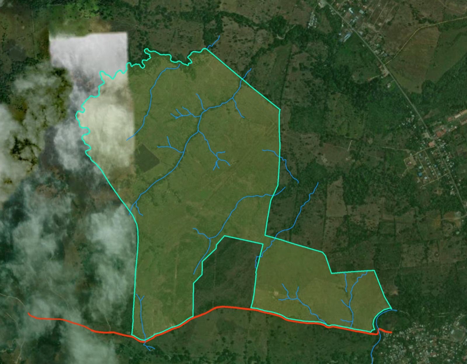 Imagen 2 – vista satelital de Metetí